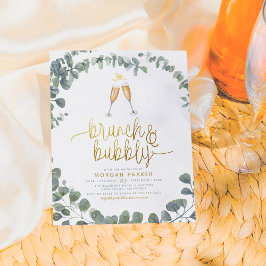 Lámina Budget Brunch & Bubbly Eucalyptus Bridal Shower