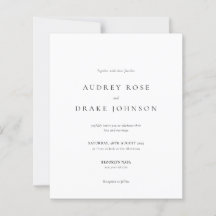 BUDGET Clean Modern Black and White Wedding