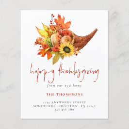 Lámina Budget Cornucopia Pumpkins Thankending New Home