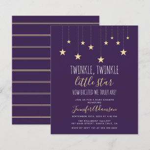 Lámina Budget Darple Purple Twinkle Little Star Baby Show