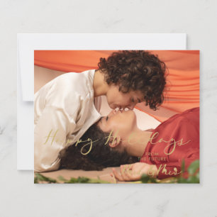 Lámina Budget Fake Golden Future Mrs & Mrs Christmas