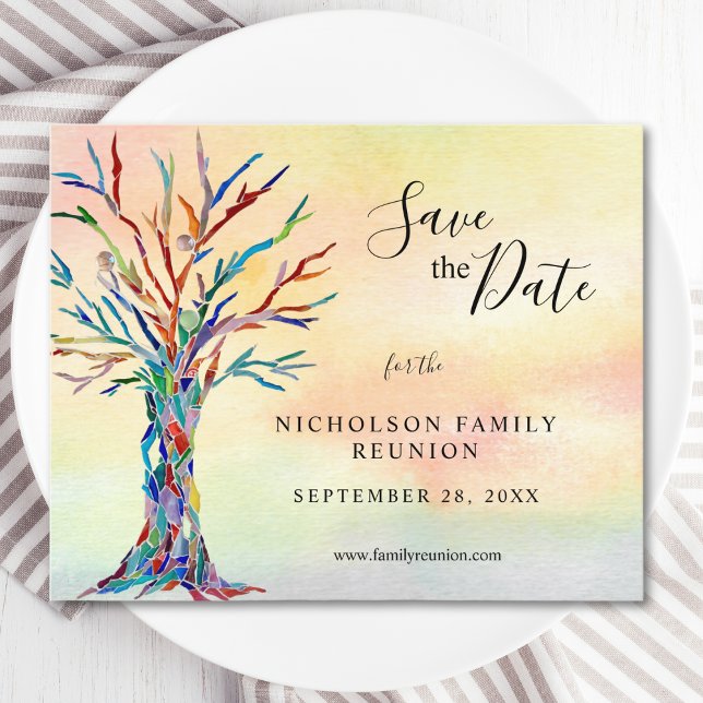 Lámina Budget Family Reunion Save The Date Announcement (Subido por el creador)