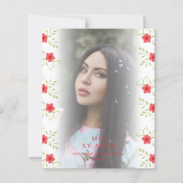 Lámina Budget Floral Garland Quinceañera Sophisticated 