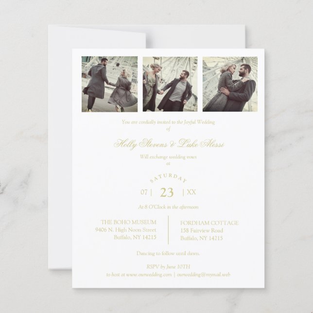 Lámina Budget Flourish Golden Lace Ornament 3 Photos (Reverso)