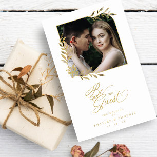Lámina Budget Gold Branches Frame Boda Luxury Photo