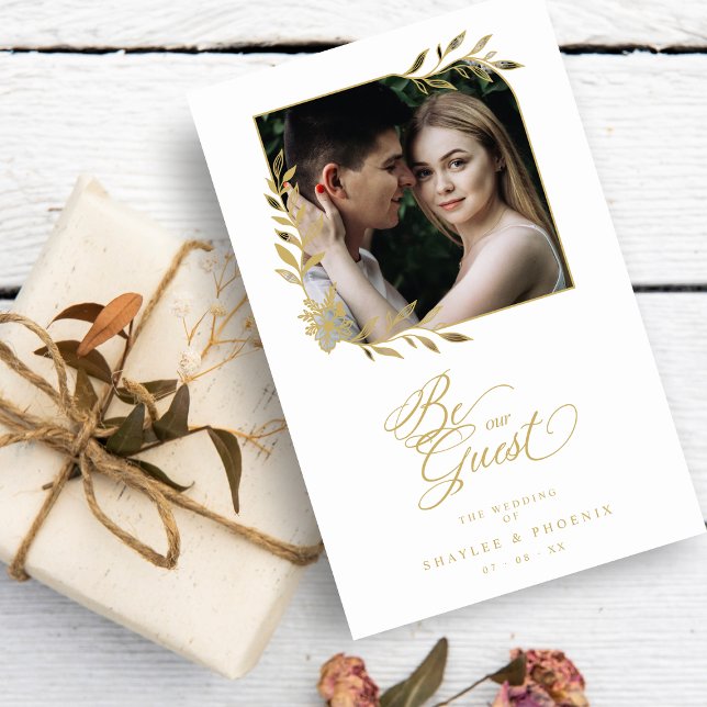Lámina Budget Gold Branches Frame Boda Luxury Photo (Subido por el creador)