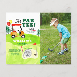 Lámina BUDGET Golf Par-tee Swing By Kids Birday Photo