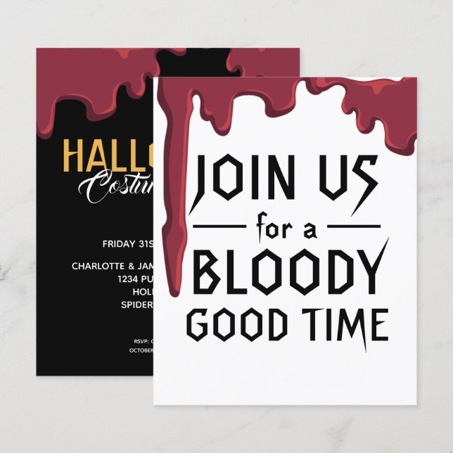 Lámina BUDGET Halloween Party Bloody Good Time (Anverso / Reverso)