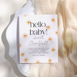 Lámina Budget Hello Baby Boho Sunshine Baby Shower
