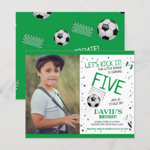 Lámina Budget Little Rookie Soccer Green Photo Birday