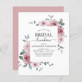 Lámina Budget Luncheon Dusty Rosa Pink Bridal Shower