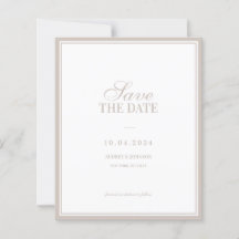 BUDGET Luxury Classic Vintage Ivory Border Wedding