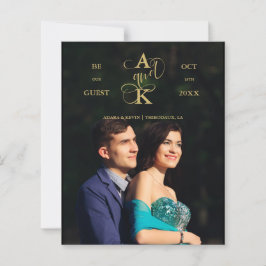 Lámina Budget Luxury Faux Golden Fancy Calligraphy Photo