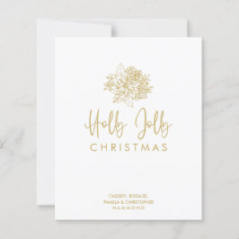 Lámina Budget Minimalist Christmas Bouquet Script