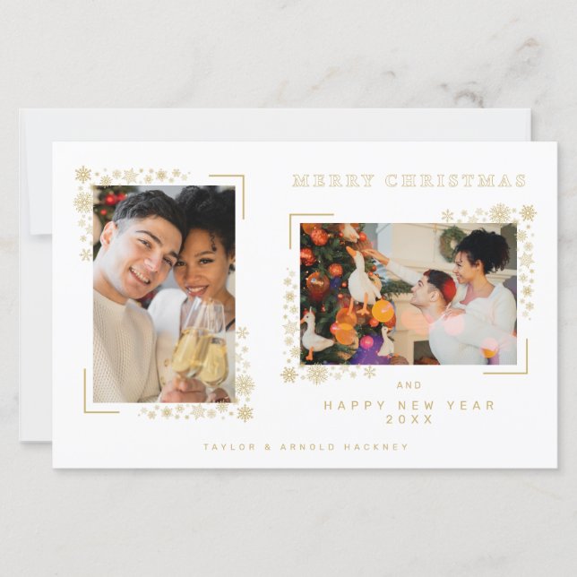 Lámina Budget Minimalist Christmas Snowflakes 2 Photos (Anverso)