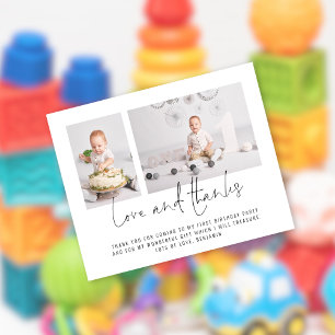 Lámina Budget Modern 2 Photo Script 1er cumpleaños Gracia