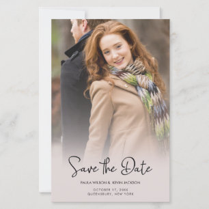 Lámina Budget Modern Transparency Wedding Custom Photo