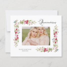 Lámina Budget Quinceañeras Spanish Floral Photo 