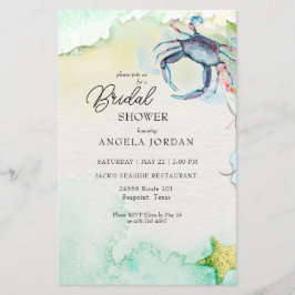 Lámina Budget Seaside Maryland Crab Bridal Shower