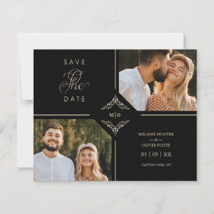 Lámina Budget Sophisticated Flourish Wedding Initials