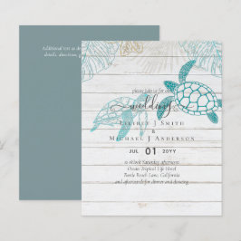 Lámina BUDGET Tortugas Marinas Boda Arte de Línea Moderna