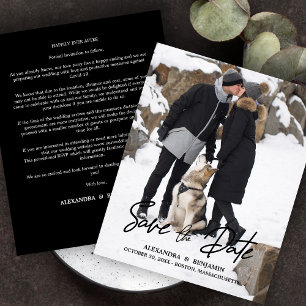 Lámina Budget Trendy Modern Typography Photo Engagement