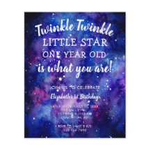 Budget Twinkle Twinkle Little Star 1er cumpleaños