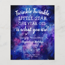 Lámina Budget Twinkle Twinkle Little Star 1er cumpleaños