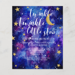 Lámina Budget Twinkle Twinkle Little Star Baby Shower