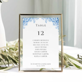 Lámina Budget Wedding Seating Chart Table Chinoiserie