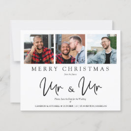 Lámina Budget Whimsical MR & MR Christmas Wedding Photo