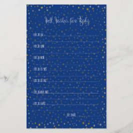 Lámina Bueno Deseos Para Baby Little Star Baby Shower