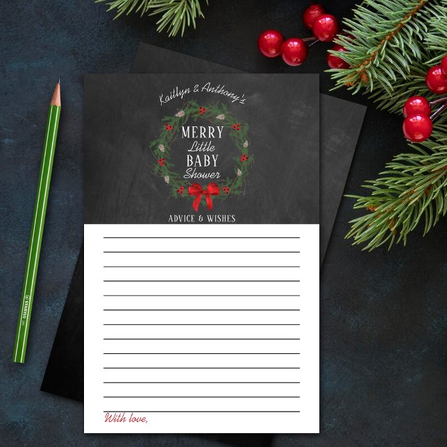 Lámina Buenos Navidades Consejos y deseos de Baby Shower (Subido por el creador)