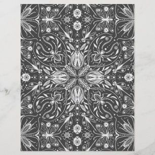 Lámina Bugs, blanco roto sobre negro