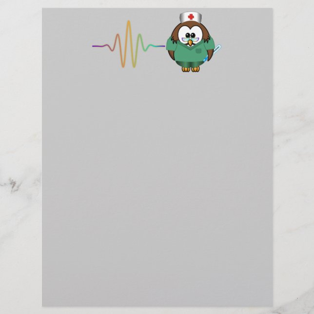 Lámina búho de enfermera (Anverso)