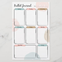 Bullet Journal para planificación semanal