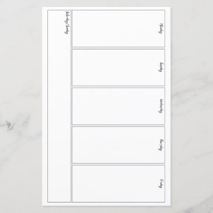 Lámina Bullet Journal Week A La Vista