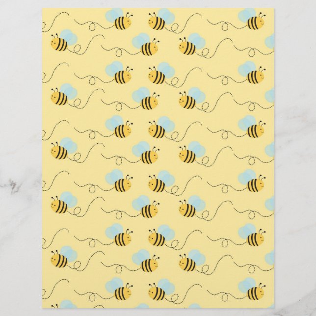 Lámina Bumble Bee Baby Scrapbook (Anverso)