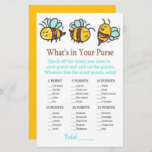 Lámina Bumble Bee ¿Qué hay en tu bolso?