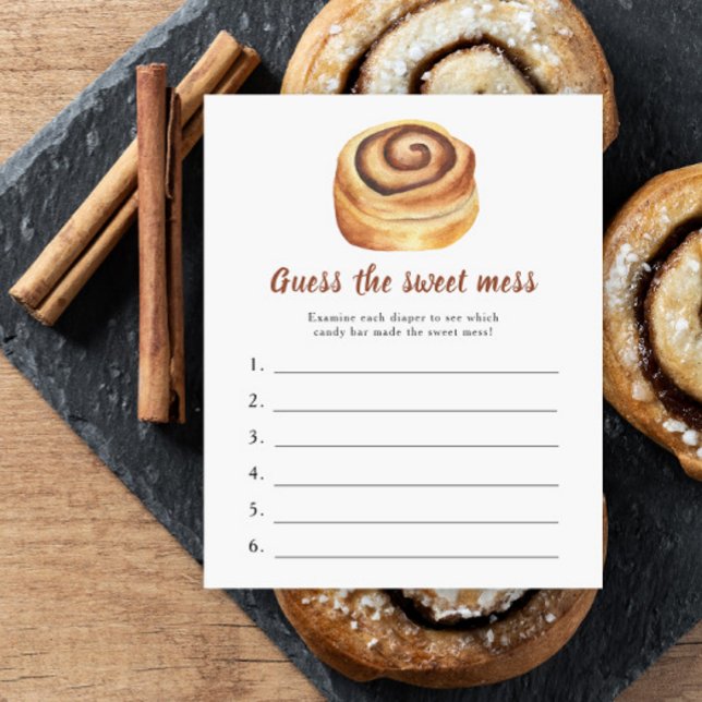 Lámina Bun Baby Ducha Adivinen el dulce juego del desorde (Subido por el creador)