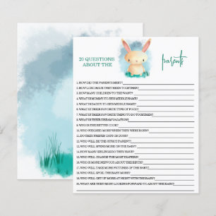 Lámina Bunny - 20 Preguntas sobre el juego de los padres