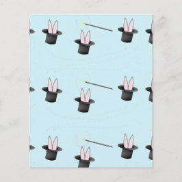 Lámina Bunny en un gorra con varita mágica azul