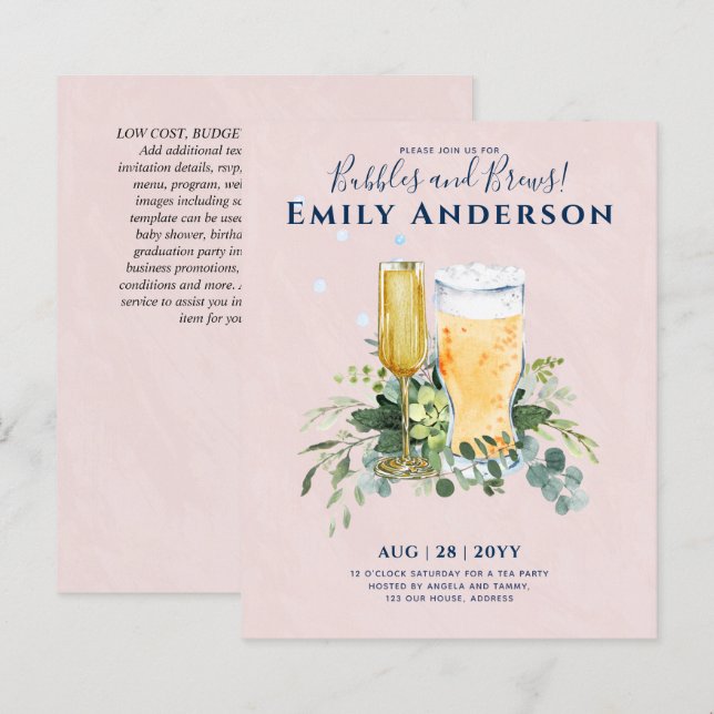 Lámina Burbujas de humor y flores de novia de los Beer Ch (Anverso / Reverso)