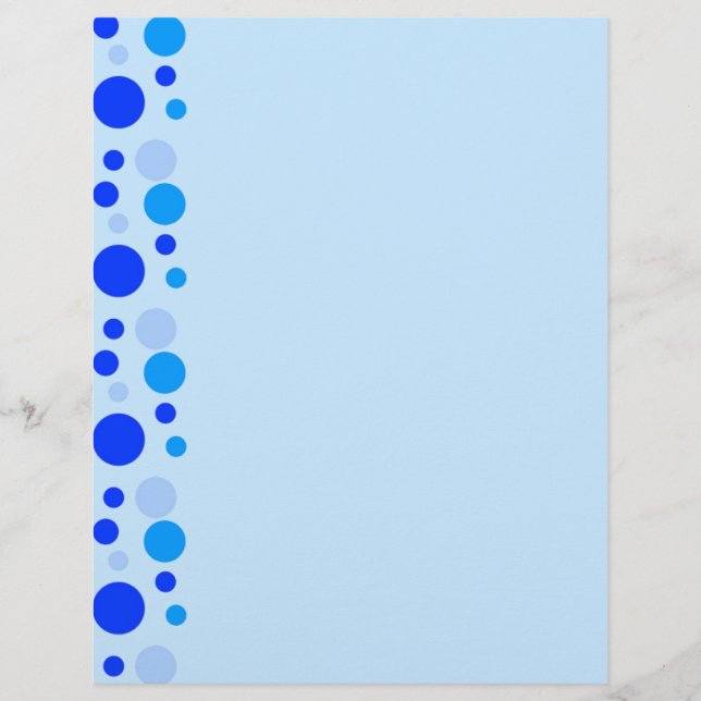 Lámina Burbujas en azul (Anverso)