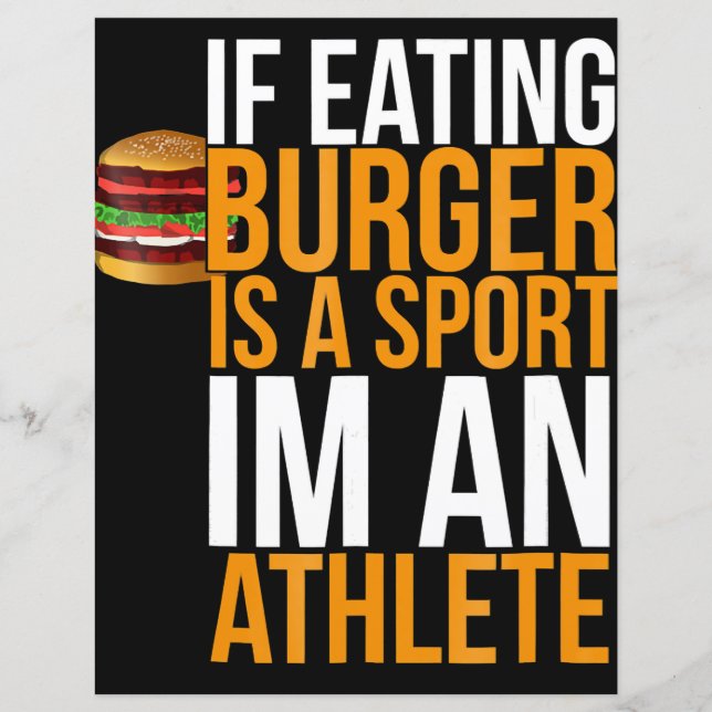 Lámina Burger Hamburger BBQ Humor Gracioso Pun Gift Idea (Anverso)