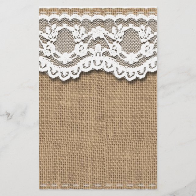 Lámina Burlap y Lace Rústicos (Anverso)