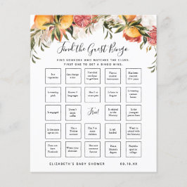 Lámina Buscar El Bingo Invitado | Juego Baby Shower