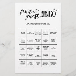 Lámina Buscar juego de bingo invitado para Boda o novia