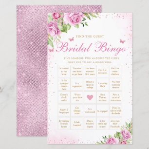 Lámina Buscar juego de Bingo Invitado Shower Bingo