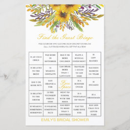 Lámina Buscar juego de ducha de bingo invitado IMPRESIONA